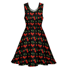 Red Cherry Rockabilly Summer Dress