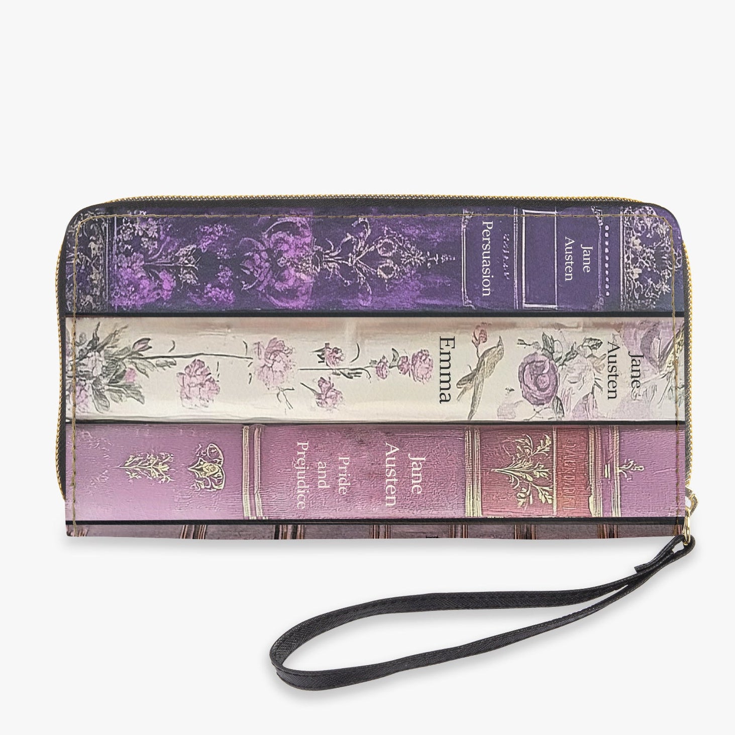 Wallet with book design on a white background