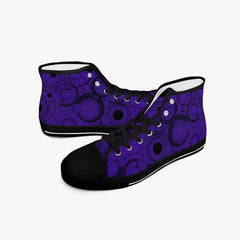 Gallifreyan Purple Hi Top Sneakers - Doctor Who Sneakers (JPSNGALL)