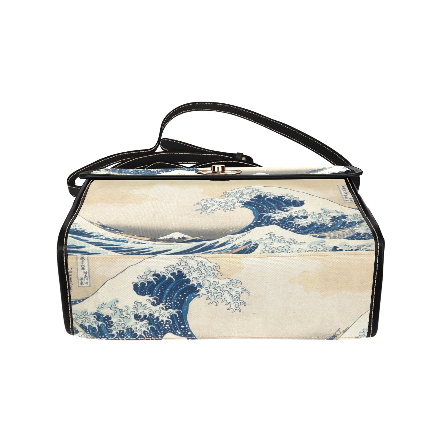 The Great Wave Satchel Bag - Hokusai, Japanese Art Shoulder Purse