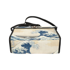 The Great Wave Satchel Bag - Hokusai, Japanese Art Shoulder Purse