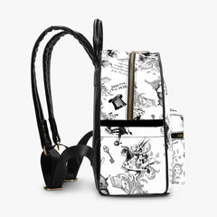 Alice in Wonderland Classic Quotes Small BackPack (JPBPQ)