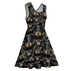 Steamcat Oscar Golden Eye Thinner Fabric Party Dress