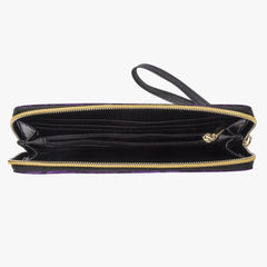 Alice in Wonderland Purple Gothic Zip Purse - (JPCW2)