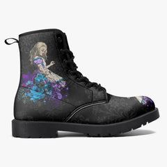 Alice in Wonderland Boots - Alice Tumbling Down the Rabbithole Gothic Boots (JPREG15)