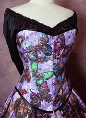 Steampunk Clockwork Butterfly Corset Gown - Made to Measure Butterfly Bridal