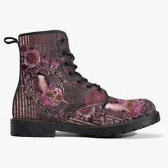 Gothic Memento Steampunk Lace Up Combat Boots - (JPREG41)