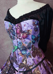 Steampunk Clockwork Butterfly Corset Gown - Made to Measure Butterfly Bridal