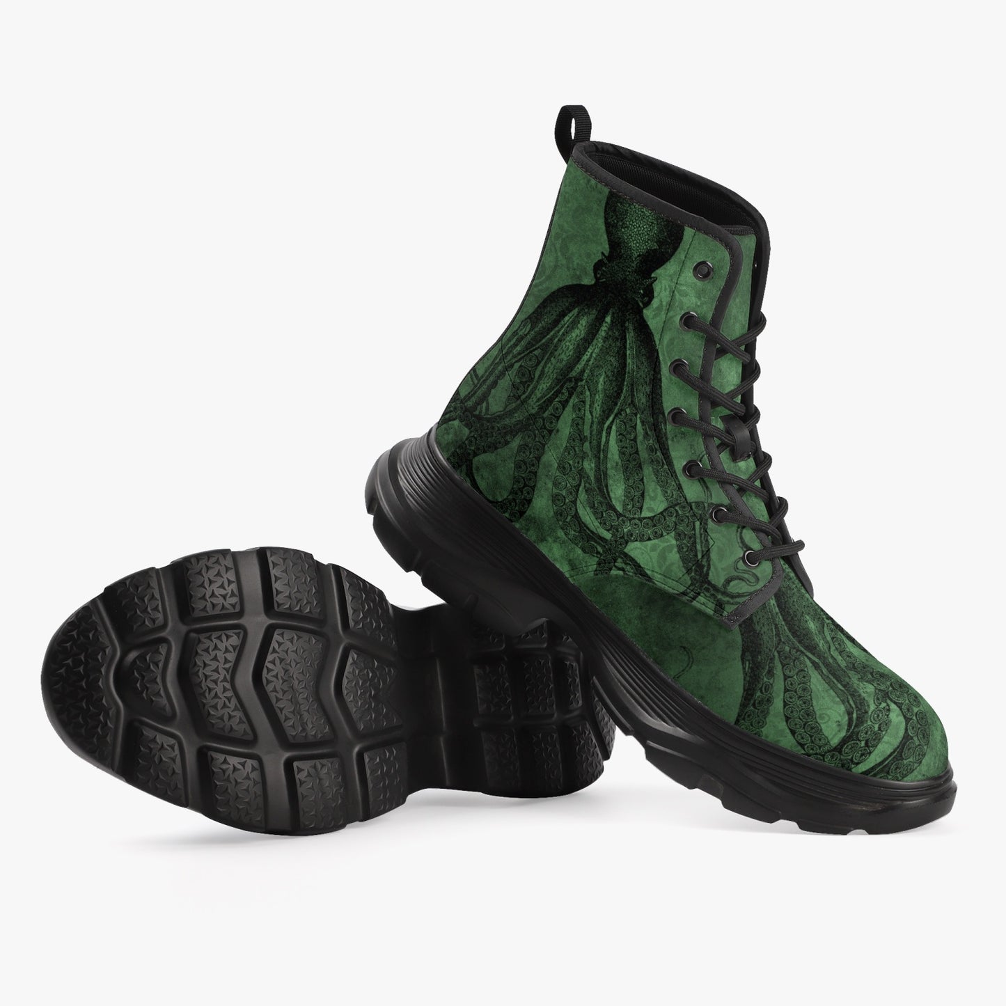 Cthullu Chunky Green Boots (JPREG69)