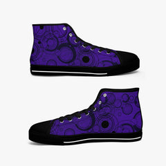 Gallifreyan Purple Hi Top Sneakers - Doctor Who Sneakers (JPSNGALL)