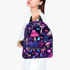Mushroom Core Purple and Pink Forest Small Back Pack (JPBPPP2)