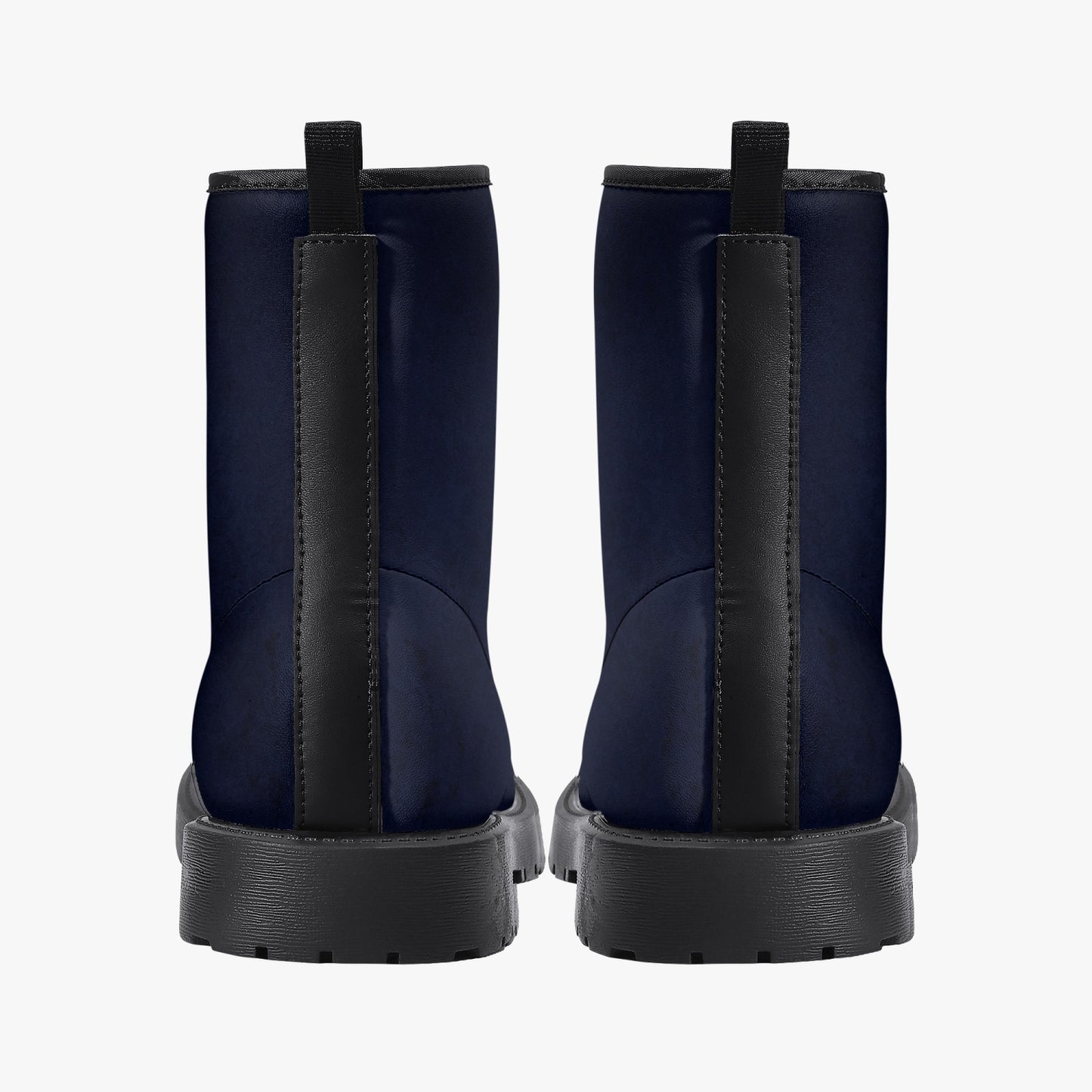 Dark Navy Grunge Combat Boots