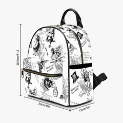 Alice in Wonderland Classic Quotes Small BackPack (JPBPQ)