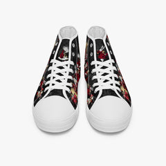 Alice in Wonderland Queen of Hearts Hi Top Sneakers (JPSNRG1)