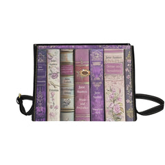 Jane Austen Satchel with Black Trim and Shoulder Strap
