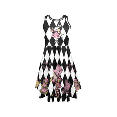 Mad Hatter Tea Party Dress - Plus Size Friendly Alice in Wonderland Costume (AAMH1)