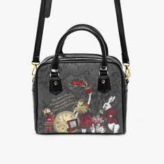 Alice in Wonderland Quote Handbag "The secret, Alice" (JPRGQS)