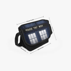 Tardis Messenger Bag - Doctor Who Police Box Bag (JPMESSTD)