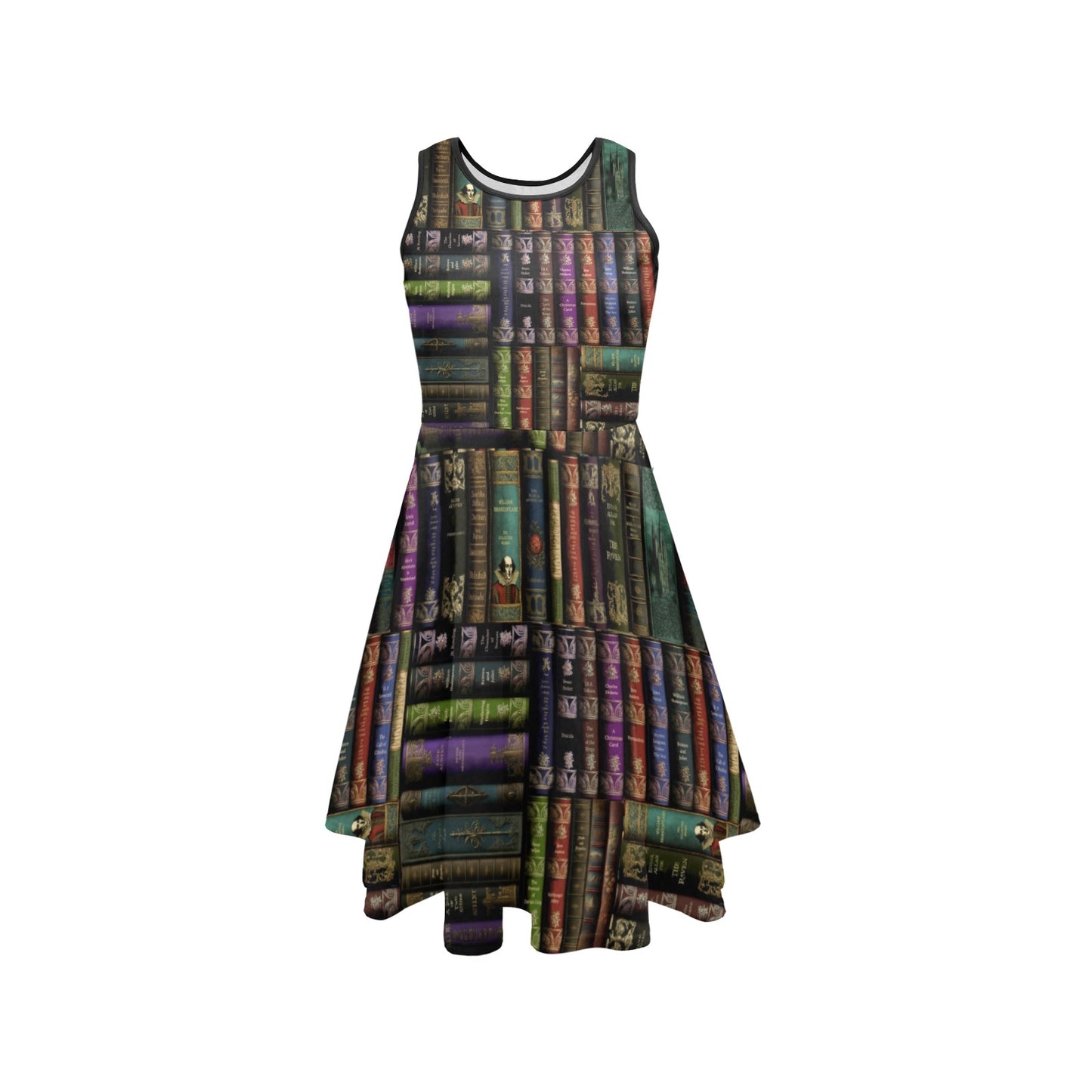 Vintage Books Dress - Dark Academia Literary Dress - Librarian Costume