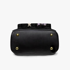 Alice in Wonderland Purple Small Backpack - Cute Alice Purple and Black Bag (JPBACKA)