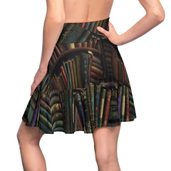 Dark Academia Library Books Skirt - Literary Classics Skirt - Librarian Skirt