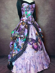 Steampunk Clockwork Butterfly Corset Gown - Made to Measure Butterfly Bridal