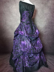 Cthulhu Lord of the Deep Corset Ensemble - Purple Gothic Victorian Costume