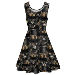 Steamcat Oscar Golden Eye Thinner Fabric Party Dress