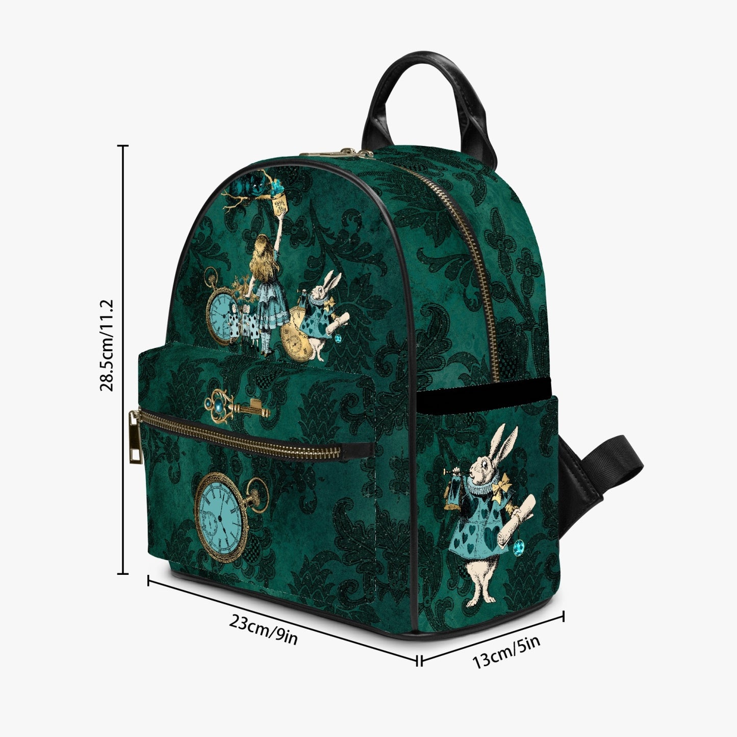 Alice in Wonderland Bottle Green Small Backpack - Student Back Pack - Alice Cosplay Bag (JPBPGA)