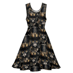 Steamcat Oscar Golden Eye Thinner Fabric Party Dress