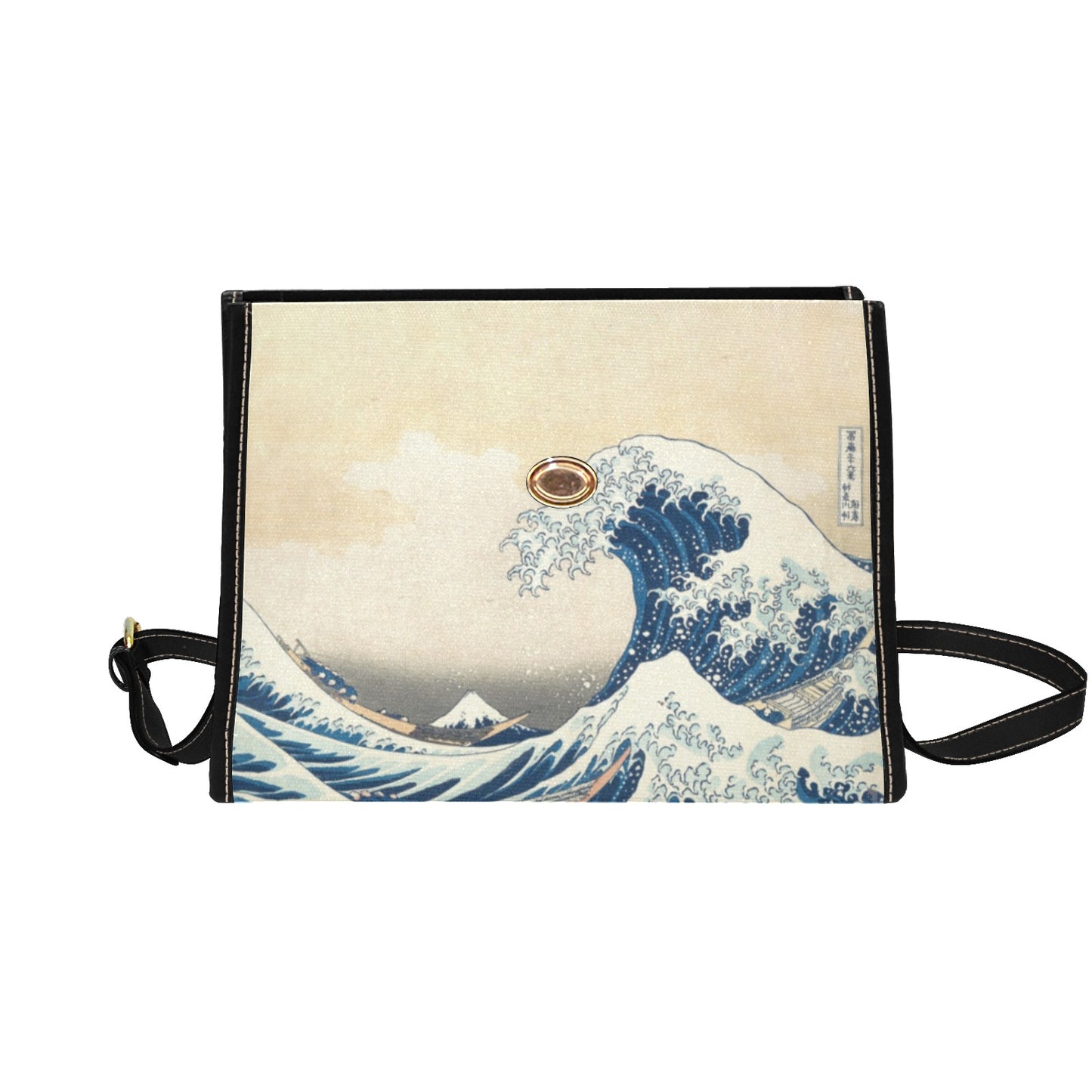 The Great Wave Satchel Bag - Hokusai, Japanese Art Shoulder Purse