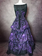Cthulhu Lord of the Deep Corset Ensemble - Purple Gothic Victorian Costume
