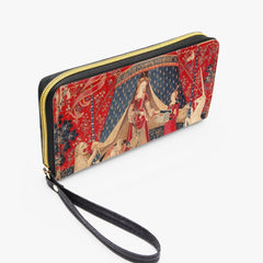 The Lady and the Unicorn - Mon Seul Desir Zipper Wallet - Gift for Art Lover (JPLUNIW)