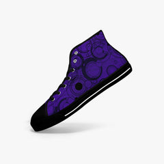 Gallifreyan Purple Hi Top Sneakers - Doctor Who Sneakers (JPSNGALL)