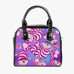 Cheshire Cat Pink and Purple Handbag - Alice in Wonderland Purse (JPHBCC)