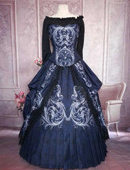 Baroque Scrolls Victorian Corset Gown - Made to Measure - Plus Size Friendly