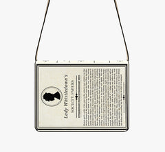 Lady Whistledown Society Papers Book Purse – Literary Shoulder Bag