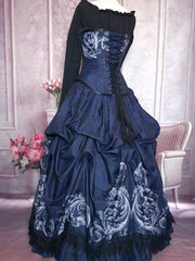 Baroque Scrolls Victorian Corset Gown - Made to Measure - Plus Size Friendly