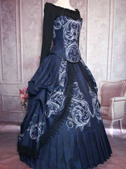 Baroque Scrolls Victorian Corset Gown - Made to Measure - Plus Size Friendly