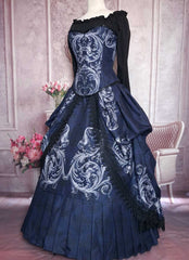 Baroque Scrolls Victorian Corset Gown - Made to Measure - Plus Size Friendly