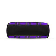 Purple Tartan Kisslock Purse - Gothic Punk Handbag