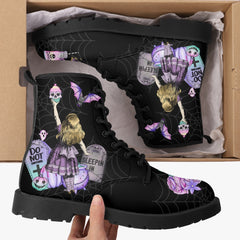 Pastel Goth Boots Alice in Wonderland Gifts - Pastel Goth Alice - Version 2 with Bats (JPREGPGA2)