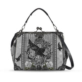 Raven Kisslock Handbag – Gothic Edgar Allan Poe Purse