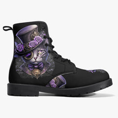 Steampunk purple cat boots (JPREGSAI3)