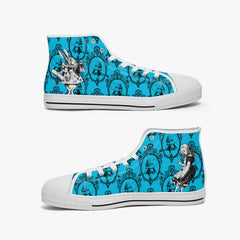 Alice in Wonderland Turquoise White Rabbit Sneakers (JPSNTABS)