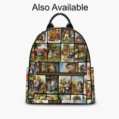 Alice in Wonderland Vintage Illustrations Cute Shoulder Purse (JPAC1)