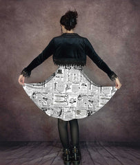 Vintage Newspaper Adverts Dress - Fun Party Dress