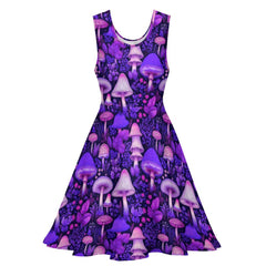 Purple Mushroomcore Party Dress (Thinner Fabric)