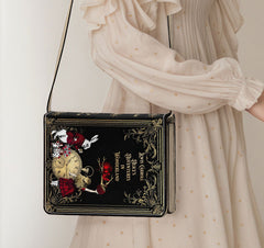 Alice in Wonderland Book Style Bag - Cute Book Shoulder Purse