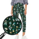 Mad Hatter - Alice in Wonderland Bottle Green Leggings - High Waisted with Pockets